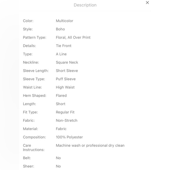 NWOT Shein Floral Cottagecore Boho Girly Cute Purple Dress - Picture 8 of 8